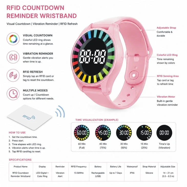 RFID Countdown Wristband high quality