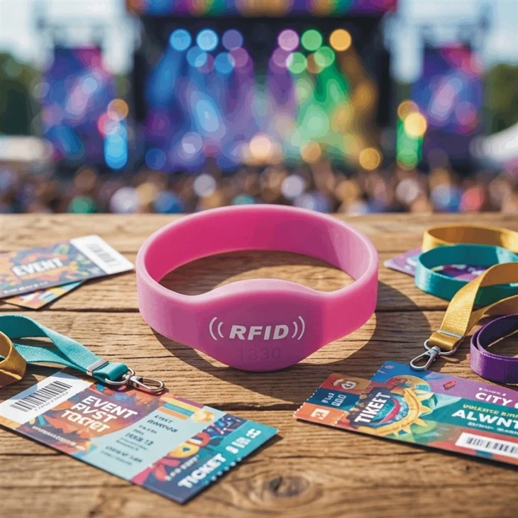 Silicone Gym Access RFID Wristband factory